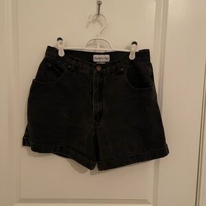 Women's Black Denim Shorts